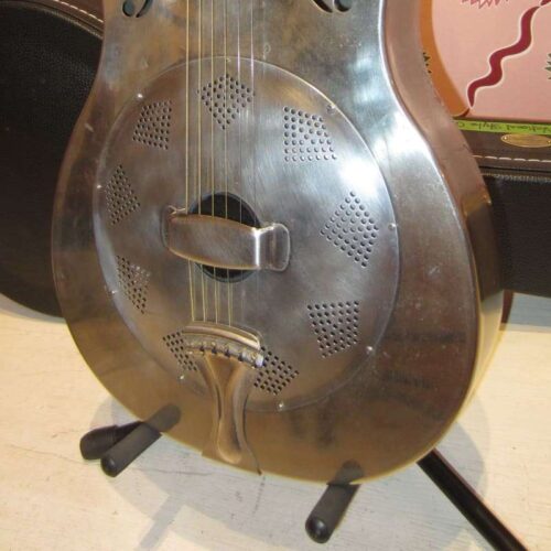 1930 National Style 0 Resonator Guitar Chrome Steel Body -         Vintage