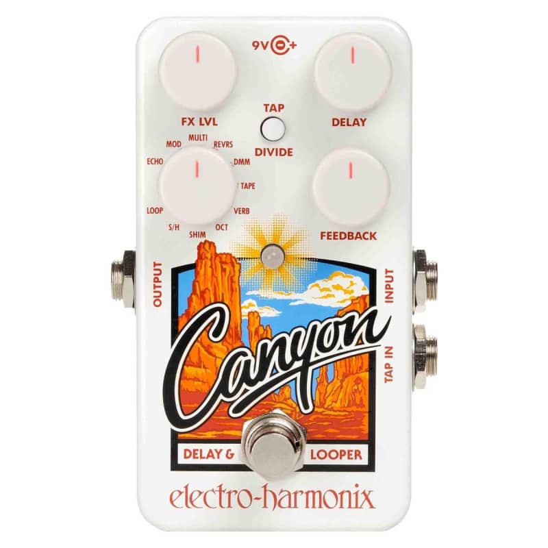 new 2017 - Present Electro-Harmonix Canyon White - Effect Pedal