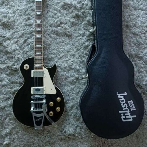 2011 Gibson Les Paul Traditional Bigsby Black Ebony -         Les Paul