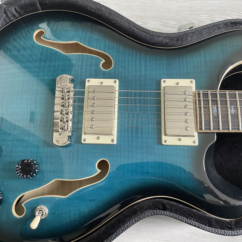 2020 - Present PRS SE Hollowbody II Piezo Peacock Blue - £850 used Guitar