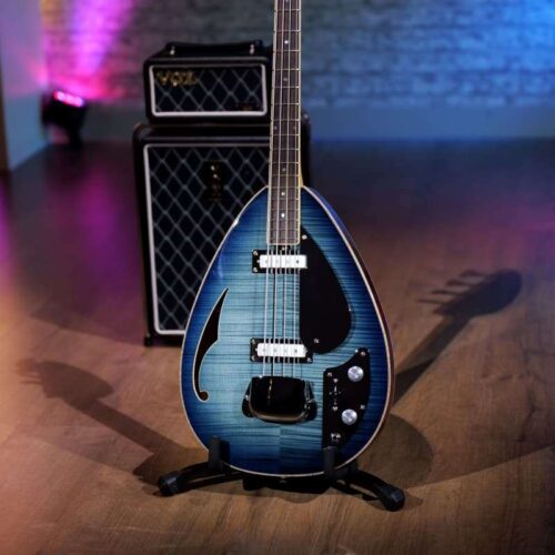 Vox VBW-3500 Semi-acoustic bass guitar Blue Burst -           Bass Guitar