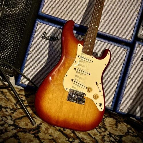 1984 Fender Standard Stratocaster 2 knob Dan Smith Sienna burst -        Stratocaster