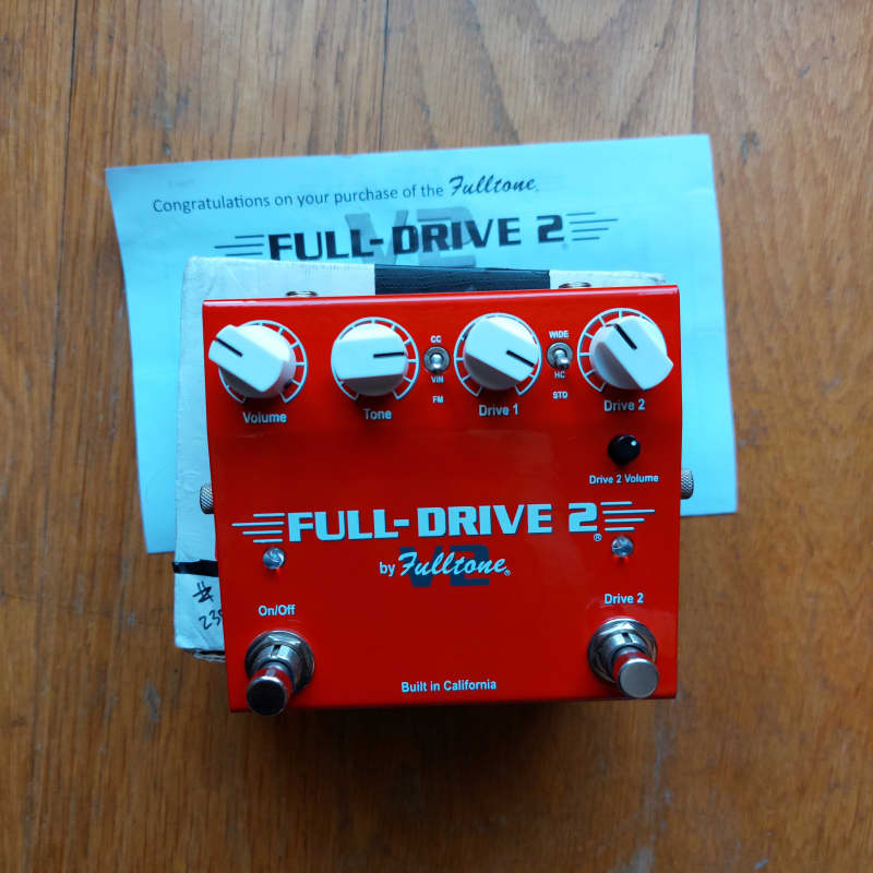 used 2018 Fulltone Full-Drive 2 v2 Red - Effect Pedal