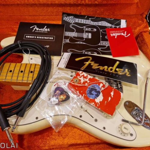 1997 Fender USA Jimi Hendrix Tribute Stratocaster Olympic White -        Stratocaster