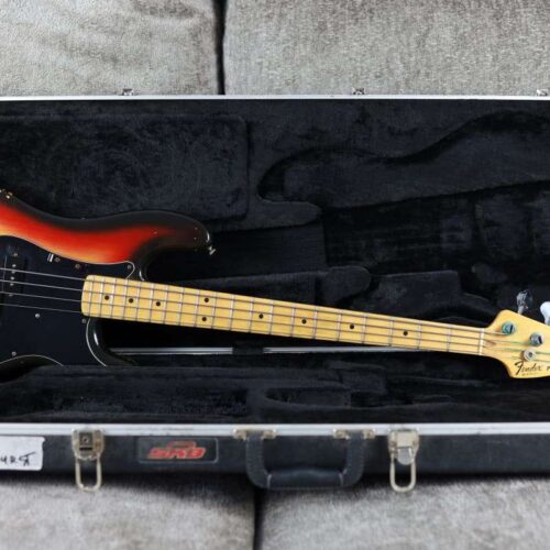 1970 - 1983 Fender Precision Bass with Maple Fretboard Sunburst -         Precision Bass