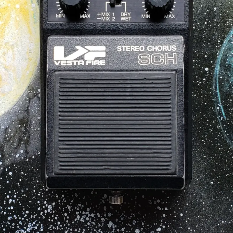 used 1980s VestaFire SCH Stereo Chorus Black - Effect Pedal