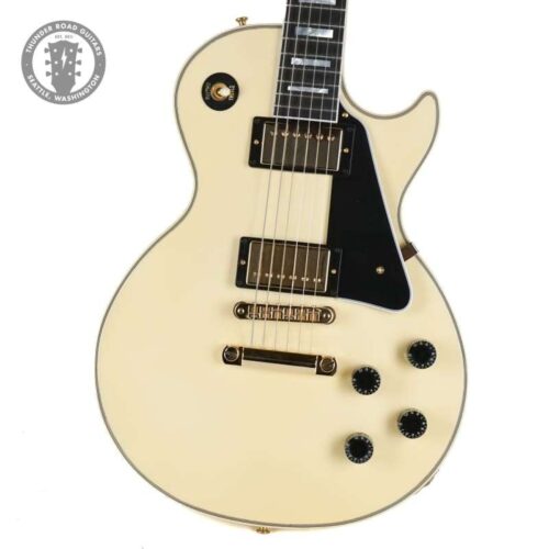 2023 Gibson Custom Shop Les Paul Custom Aged Alpine White -       Custom Shop  Les Paul