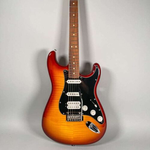 2021 Fender Player Series Plus Top HSS Stratocaster Tobacco Burst -        Stratocaster