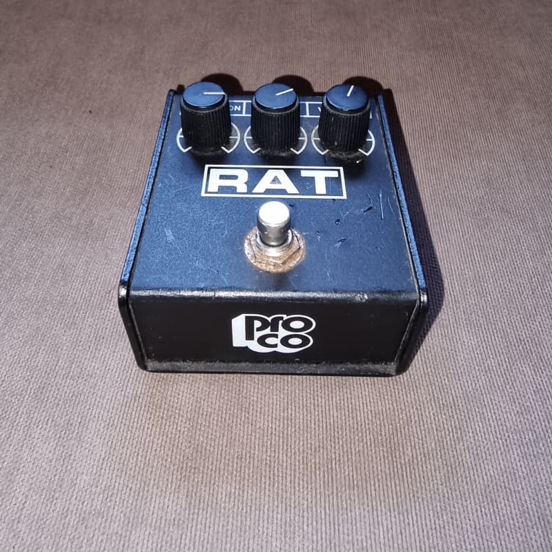 used 1988-1989 ProCo RAT 2 (Flat Box) Black - Effect Pedal