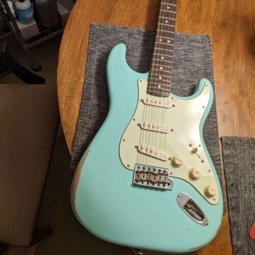 2022 Fender Partscaster Stratocaster Surf Green -        Stratocaster