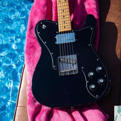 1983 Fender TC-72 Telecaster Custom Reissue MIJ Black -        Telecaster