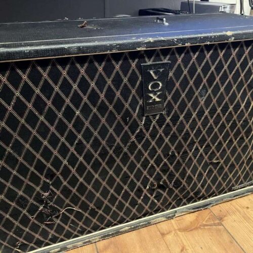 1960s Vox Conqueror 2 x 12 cabinet Black -        Cabinet