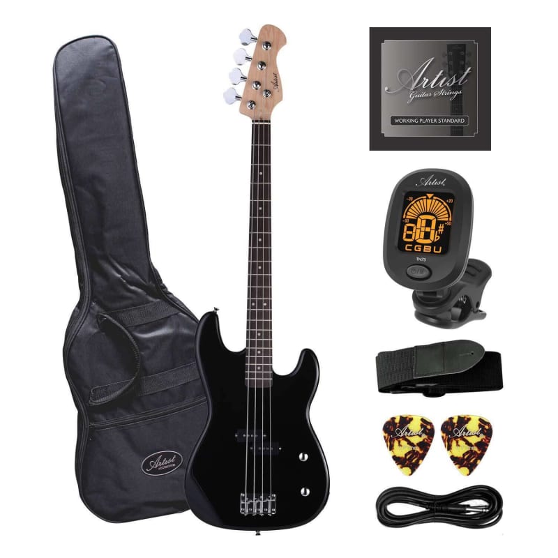 Artist Artist APB Electric Bass Guitar with Accessories Black - £139 new Guitar