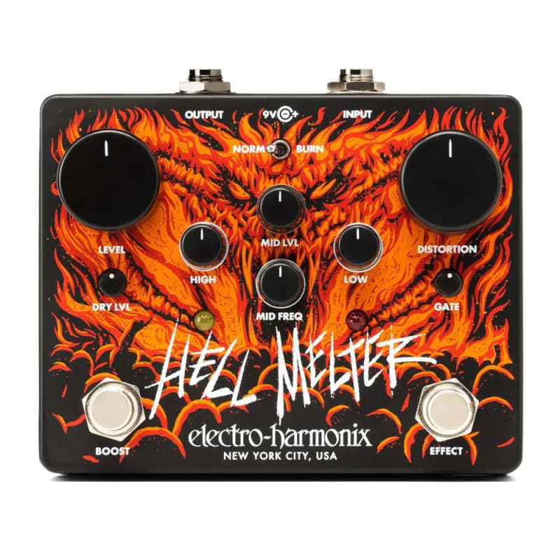 new 2023 - Present Electro-Harmonix Hell Melter Advanced Metal Dis... - Effect Pedal