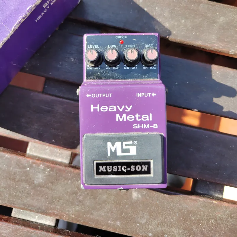 used 1983 - 1988 Musicson SHM-8 Heavy Metal (Boss Hm-2) Black Purple - Effect Pedal