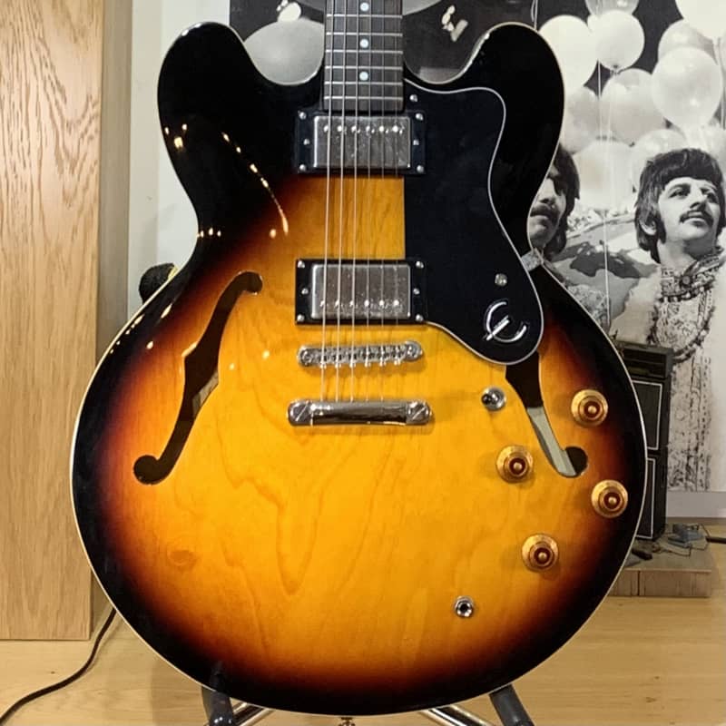 2000s Epiphone 335 Dot Vintage Sunburst - £365 used Guitar