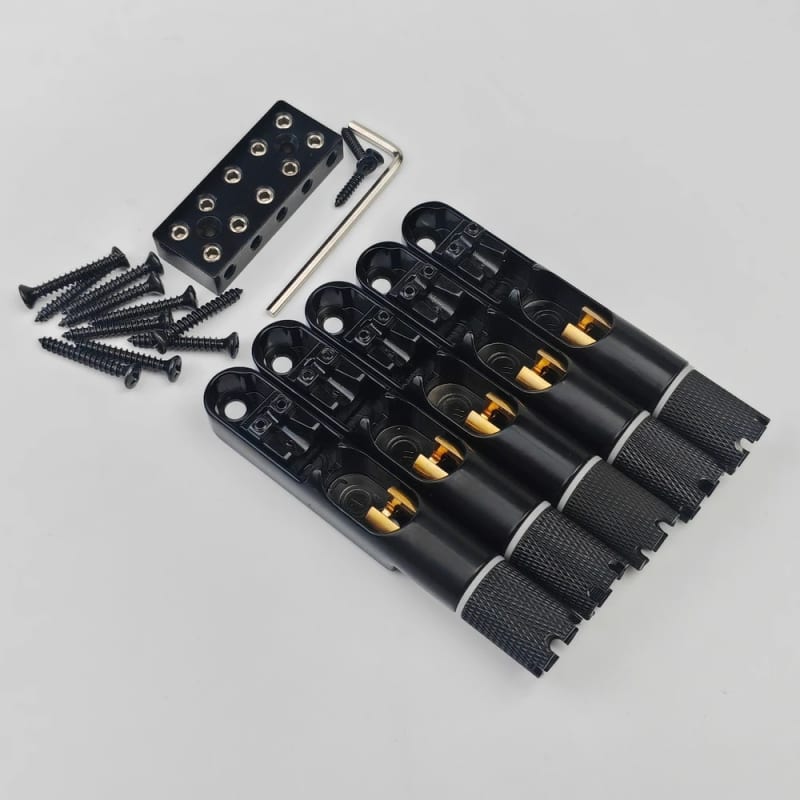 2024 5 String Bass Bridge and Headpiece Black Matte - £65 new Guitar