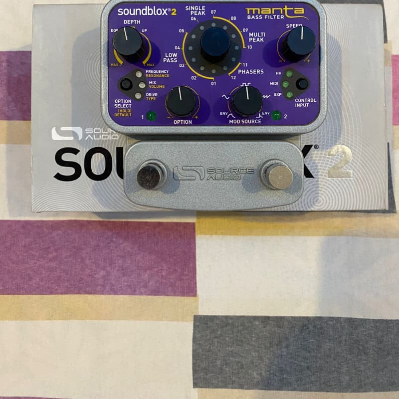 used 2010s Source Audio Soundblox 2 Manta Bass Filter Purple - Effect Pedal