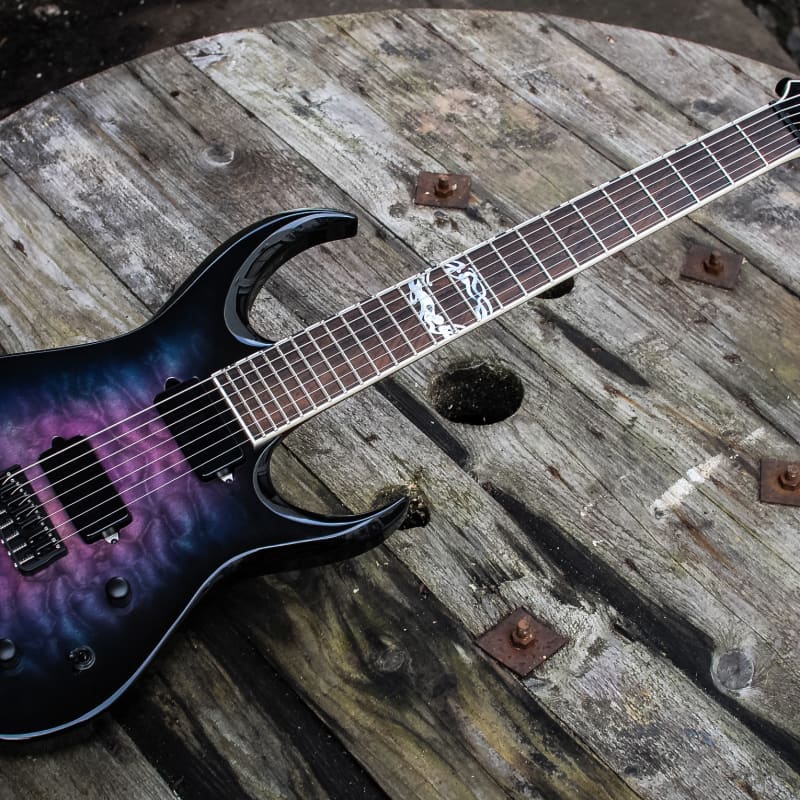 2013 Daemoness Cimmerian baritone 7-string custom Skeletorburst - £5499 used Guitar