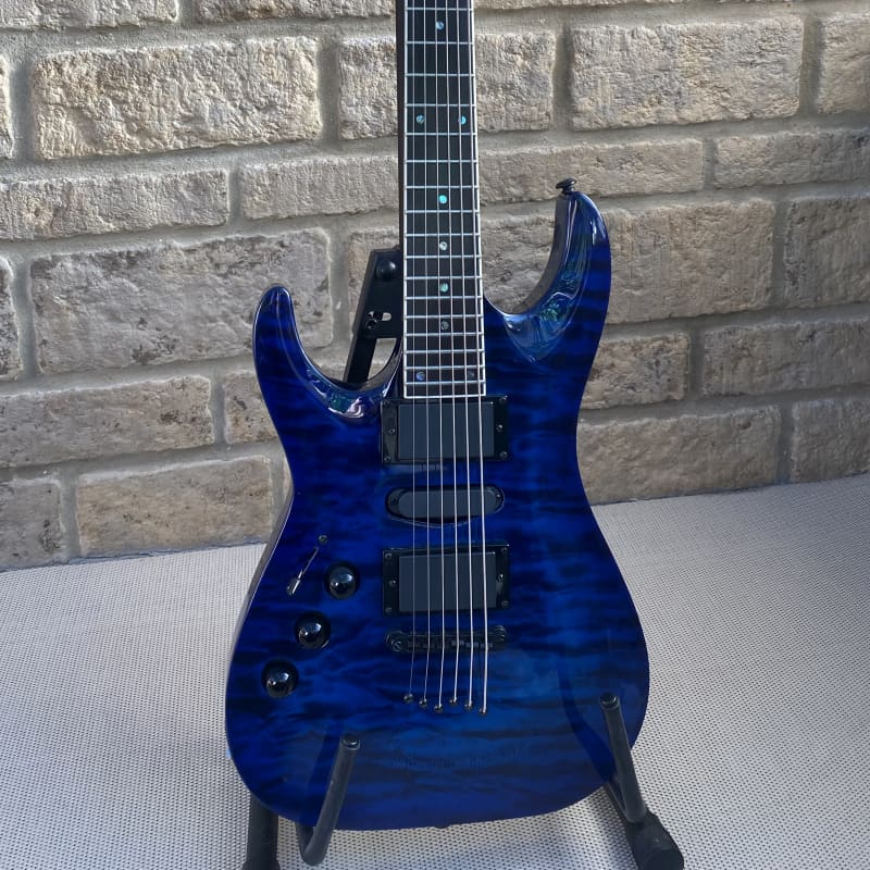 2006 Agile AB-3500 Baritone Tribal Blue - £500 used Guitar