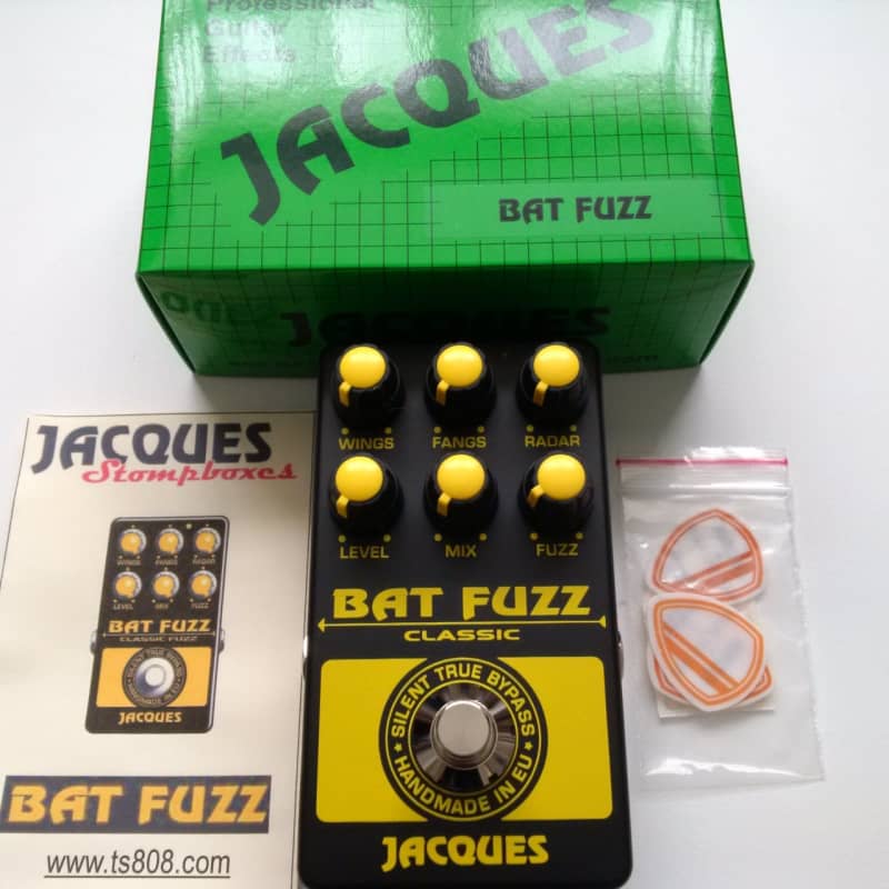 used 2018 Jacques Batfuzz Black / Yellow - Effect Pedal