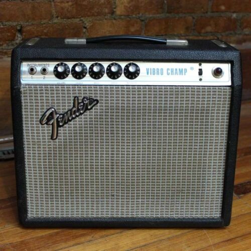 1970 - 1980 Fender Vibro Champ 6-Watt 1x8" Guitar Combo Silver... -         Vintage