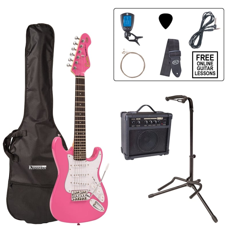 Encore Encore 3/4 Size Electric Guitar Pack ~ Pink - £279 new Guitar