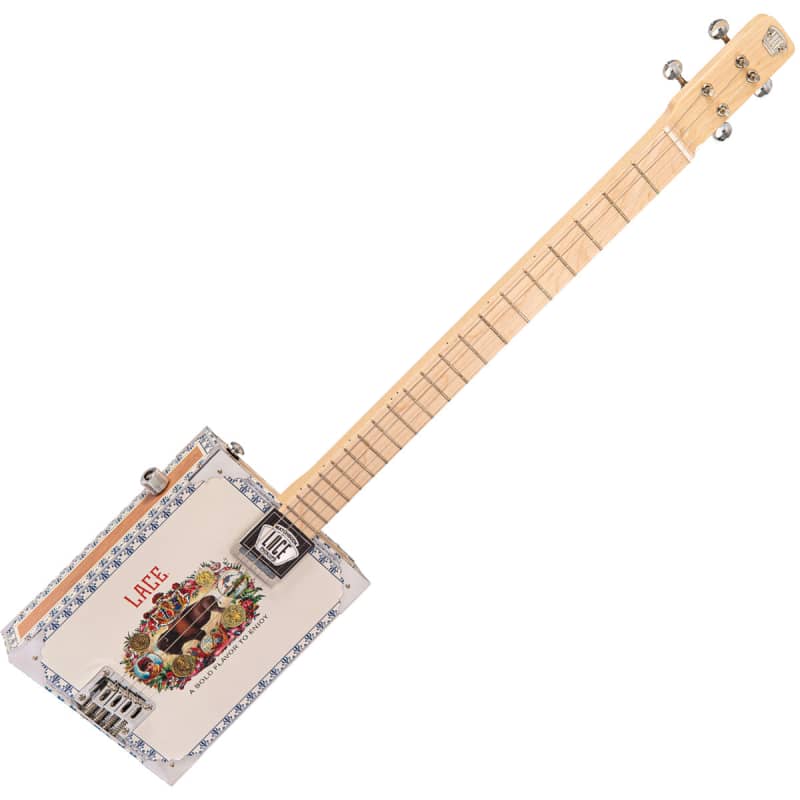 Lace Cigar Box Electric Guitar ~ 4 String ~ Buffalo Bill Buff - £299 new Guitar