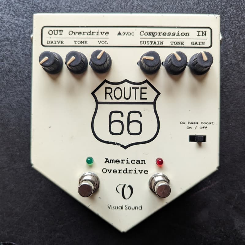 used 1990s Visual Sound Route 66 White - Effect Pedal