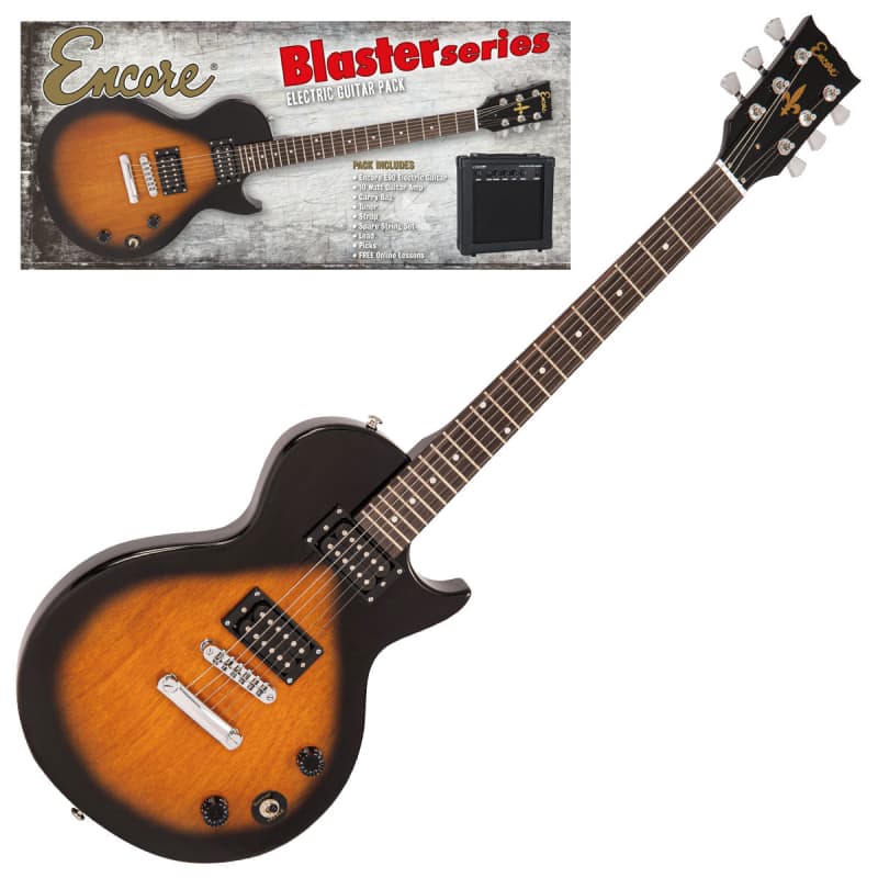 Encore Encore Blaster E90 Electric Guitar Pack ~ Tobacco Sunburst - £229 new Guitar