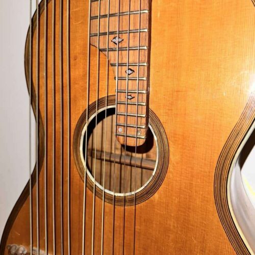 1930-1970 Classic Harp Guitar Natural -           Bass