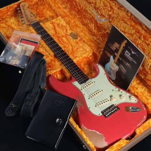 Fender 1962 Stratocaster Heavy Relic Faded Fiesta Red 2018 [SN... -        Stratocaster