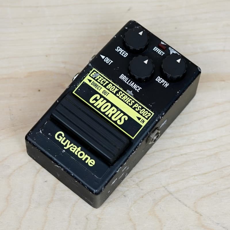 used 1980s Guyatone PS-002 Chorus Pedal Black – Effect Pedal