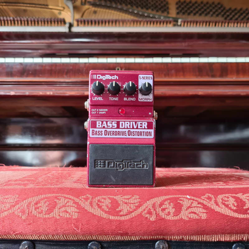 used 2010s DigiTech X-Series Bass Driver Overdrive/Distortion Burgundy - Effect Pedal