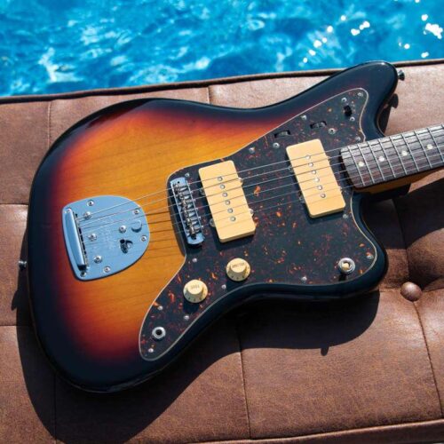 2004 Fender JM-66 Jazzmaster Reissue MIJ Three Tone Sunburst -        Jazzmaster