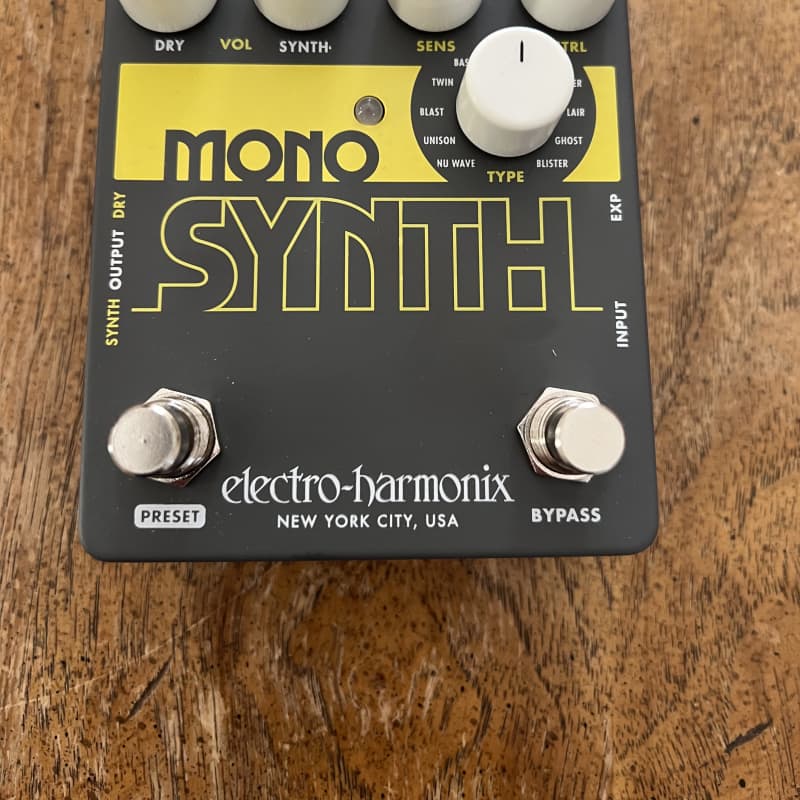 used 2019 – Present Electro-Harmonix Guitar Mono Synth Gray / Yellow – Effect Pedal