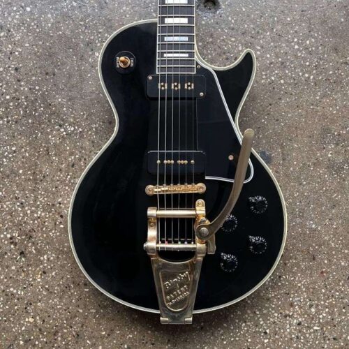 2010 Gibson Custom Shop '54 Les Paul Custom with Bigsby Black ... -       Custom Shop  Les Paul