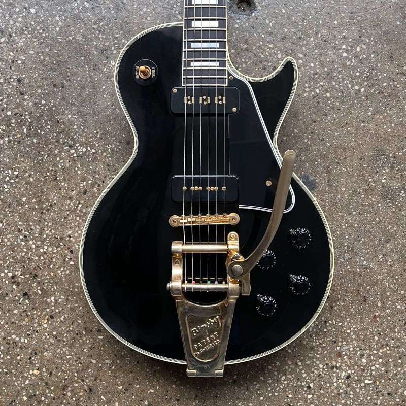 2010 Gibson Custom Shop ’54 Les Paul Custom with Bigsby Black … –       Custom Shop  Les Paul