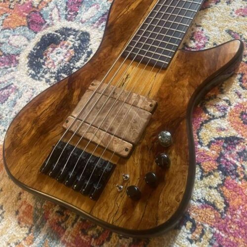 2015 Marco Bass Guitars CS7 Glossy Spalted Maple -           Bass Guitar