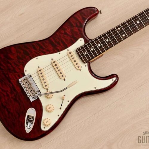 2018 Fender Hybrid 60s Stratocaster FSR Quilt Top Transparent Red -        Stratocaster