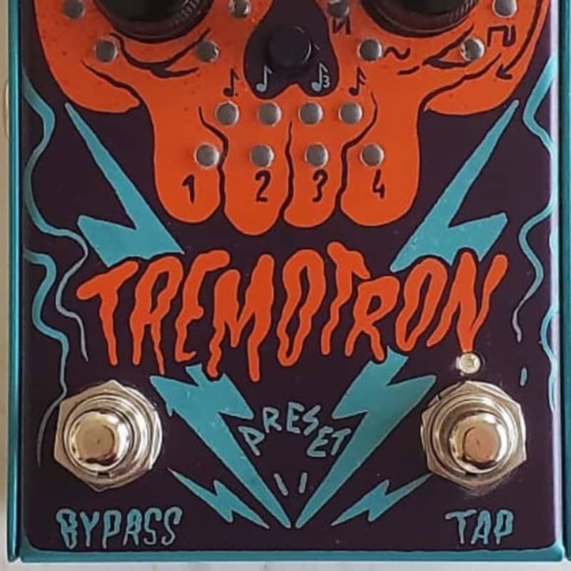 used 2010s Stone Deaf FX Tremotron Analog Tremolo Blue/Orange - Effect Pedal