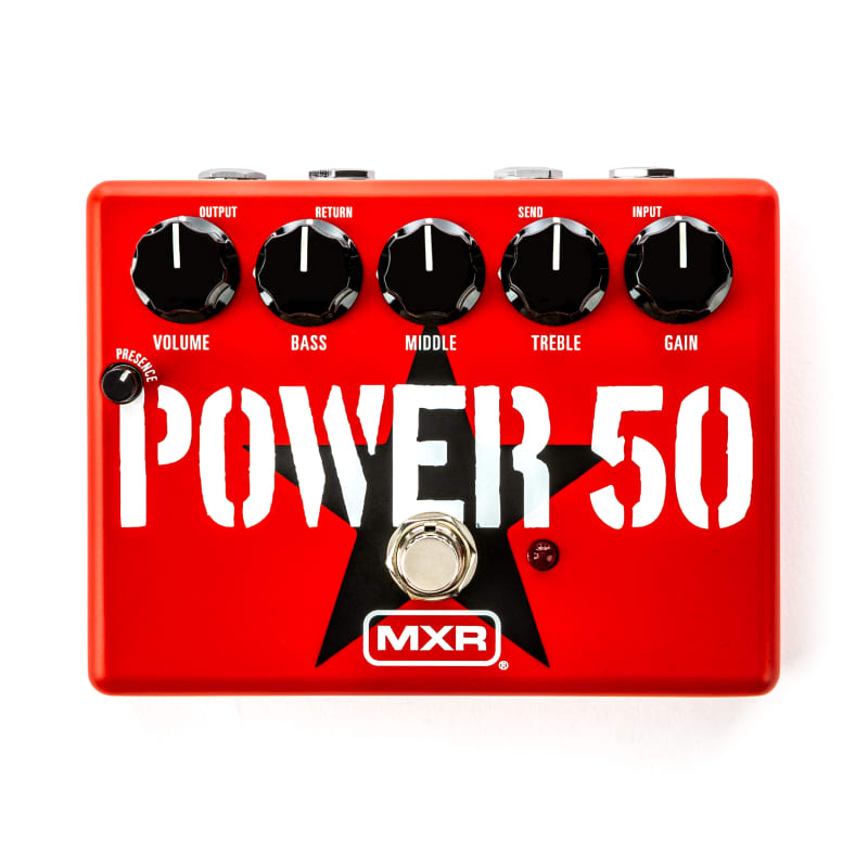 used 2021 - Present MXR Tom Morello Power 50 Overdrive Red - Effect Pedal