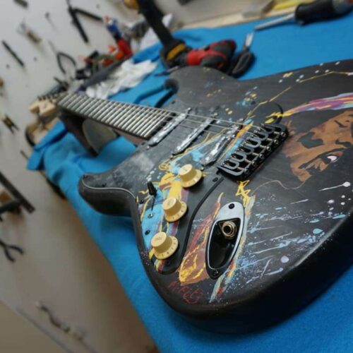 Custom Unique Jimi Hendrix stratocaster guitar left handed ele... - £1449 used Guitar