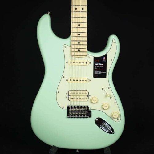 Fender American Performer Stratocaster HSS Satin Surf Green -        Stratocaster