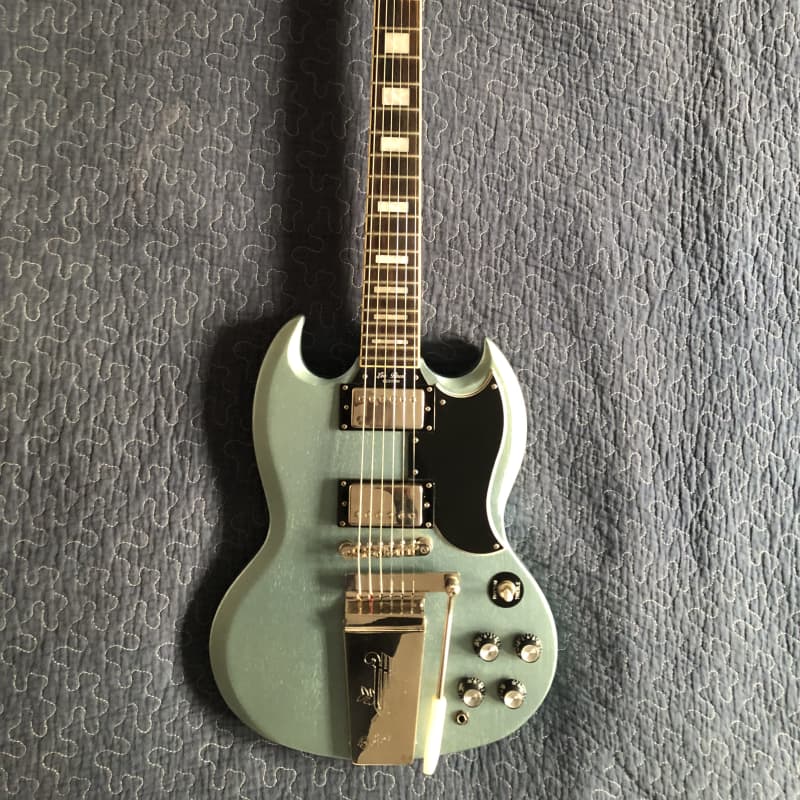 2013 Epiphone Les Paul Custom TV Pelham Blue - £458.1 used Guitar