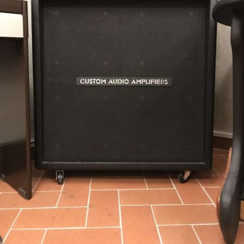 2000 Custom Audio Amplifiers 4x12 cabinet Black -        Cabinet  Amplifier