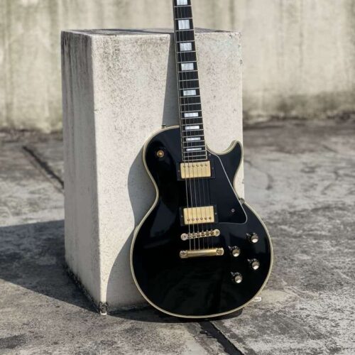 1974 Gibson Les Paul Custom 1974 Ebony Black -         Les Paul