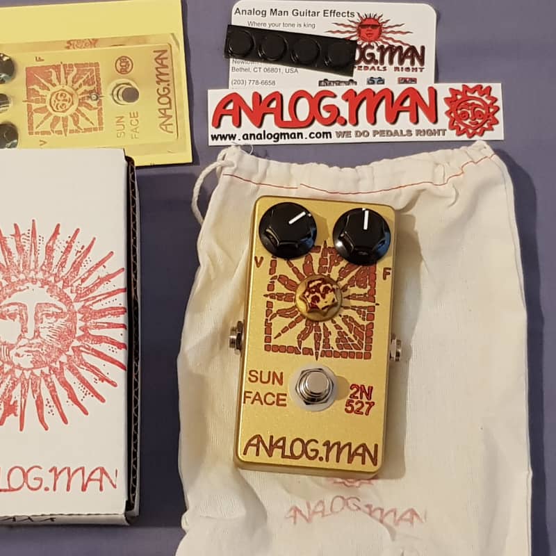 used 2002 - 2018 Analogman Sun Face 2N-527 Germanium Fuzz with Sun ... - Effect Pedal