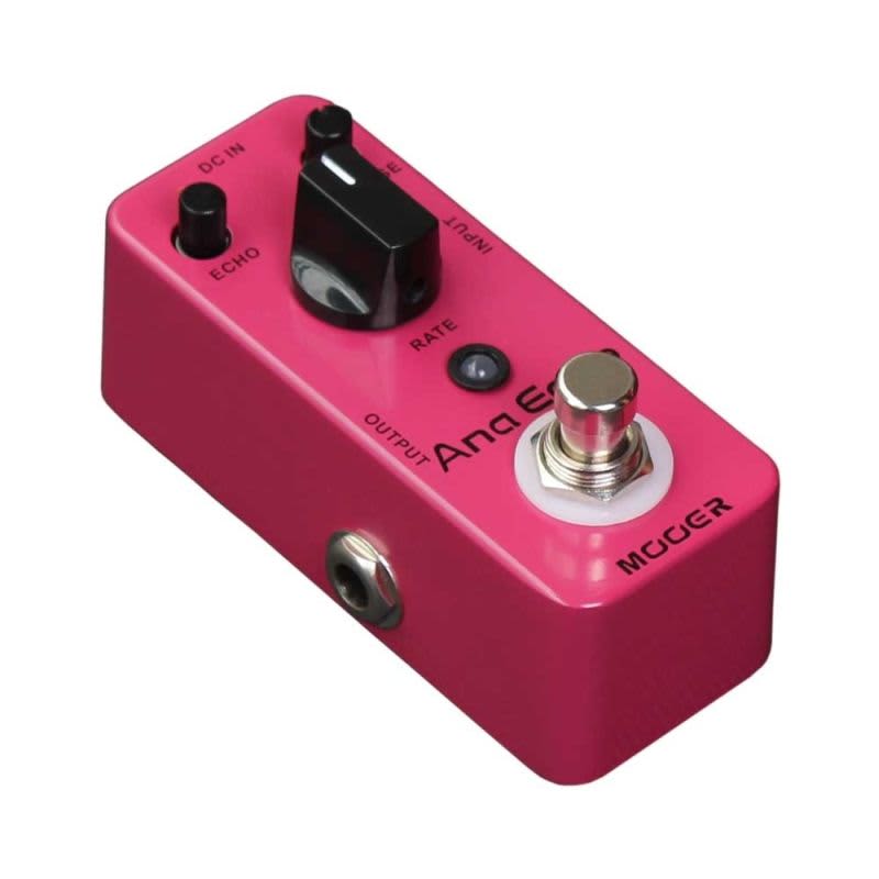 new Mooer Ana Echo Analgue Delay Pedal Pink - Effect Pedal