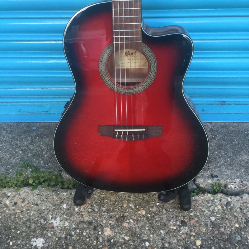 Cort Jade E Nylon Classical Guitar - Burst Burgundy Red - £249 new Guitar